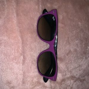 Purple Ray Ban Wayfarers